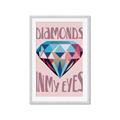 Picture of Diamond Eyes _GroupedProduct_Rectangle_Portrait_Framed_Matted_