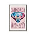 Picture of Diamond Eyes _GroupedProduct_Rectangle_Portrait_Framed_Matted_