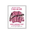 Picture of Vasilisa's Pink Cardigan _GroupedProduct_Rectangle_Portrait_Framed_Matted_