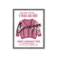 Picture of Vasilisa's Pink Cardigan _GroupedProduct_Rectangle_Portrait_Framed_Matted_