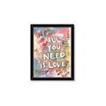Picture of Love Graffiti I _GroupedProduct_Rectangle_Portrait_Framed_Matted_
