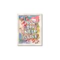 Picture of Love Graffiti I _GroupedProduct_Rectangle_Portrait_Framed_Matted_