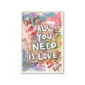 Picture of Love Graffiti I _GroupedProduct_Rectangle_Portrait_Framed_Matted_