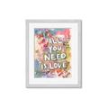 Picture of Love Graffiti I _GroupedProduct_Rectangle_Portrait_Framed_Matted_