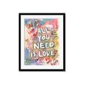 Picture of Love Graffiti I _GroupedProduct_Rectangle_Portrait_Framed_Matted_