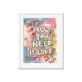 Picture of Love Graffiti I _GroupedProduct_Rectangle_Portrait_Framed_Matted_