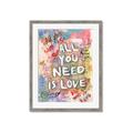 Picture of Love Graffiti I _GroupedProduct_Rectangle_Portrait_Framed_Matted_