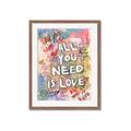 Picture of Love Graffiti I _GroupedProduct_Rectangle_Portrait_Framed_Matted_
