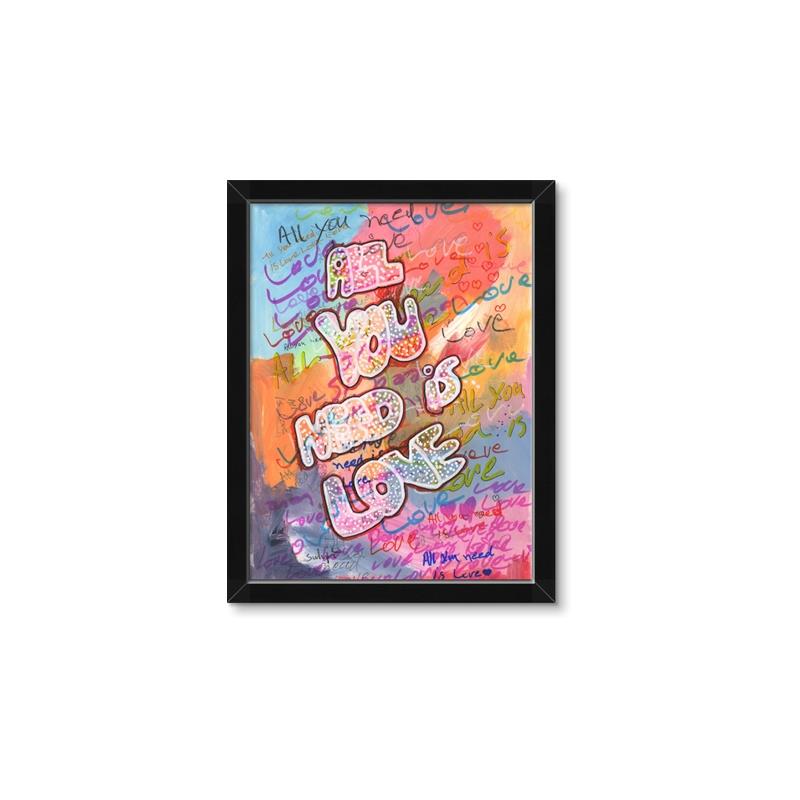 Picture of Love Graffiti III _GroupedProduct_Rectangle_Portrait_Framed_Matted_
