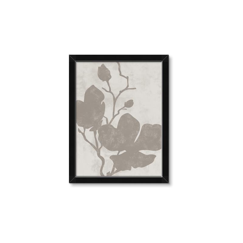 Picture of Floral  Shapes in Beaver Brown I _GroupedProduct_Rectangle_Portrait_Framed_Matted_