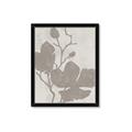 Picture of Floral  Shapes in Beaver Brown I _GroupedProduct_Rectangle_Portrait_Framed_Matted_