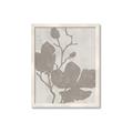 Picture of Floral  Shapes in Beaver Brown I _GroupedProduct_Rectangle_Portrait_Framed_Matted_