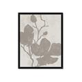 Picture of Floral  Shapes in Beaver Brown I _GroupedProduct_Rectangle_Portrait_Framed_Matted_