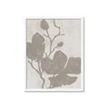 Picture of Floral  Shapes in Beaver Brown I _GroupedProduct_Rectangle_Portrait_Framed_Matted_