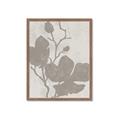 Picture of Floral  Shapes in Beaver Brown I _GroupedProduct_Rectangle_Portrait_Framed_Matted_