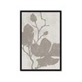Picture of Floral  Shapes in Beaver Brown I _GroupedProduct_Rectangle_Portrait_Framed_Matted_