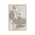 Picture of Floral  Shapes in Beaver Brown I _GroupedProduct_Rectangle_Portrait_Framed_Matted_