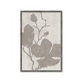 Picture of Floral  Shapes in Beaver Brown I _GroupedProduct_Rectangle_Portrait_Framed_Matted_