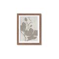 Picture of Floral  Shapes in Beaver Brown I _GroupedProduct_Rectangle_Portrait_Framed_Matted_