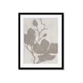 Picture of Floral  Shapes in Beaver Brown I _GroupedProduct_Rectangle_Portrait_Framed_Matted_