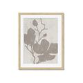 Picture of Floral  Shapes in Beaver Brown I _GroupedProduct_Rectangle_Portrait_Framed_Matted_