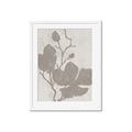 Picture of Floral  Shapes in Beaver Brown I _GroupedProduct_Rectangle_Portrait_Framed_Matted_