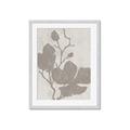 Picture of Floral  Shapes in Beaver Brown I _GroupedProduct_Rectangle_Portrait_Framed_Matted_