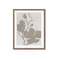 Picture of Floral  Shapes in Beaver Brown I _GroupedProduct_Rectangle_Portrait_Framed_Matted_