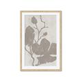Picture of Floral  Shapes in Beaver Brown I _GroupedProduct_Rectangle_Portrait_Framed_Matted_