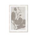 Picture of Floral  Shapes in Beaver Brown I _GroupedProduct_Rectangle_Portrait_Framed_Matted_