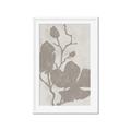 Picture of Floral  Shapes in Beaver Brown I _GroupedProduct_Rectangle_Portrait_Framed_Matted_