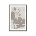 Picture of Floral  Shapes in Beaver Brown I _GroupedProduct_Rectangle_Portrait_Framed_Matted_