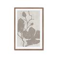 Picture of Floral  Shapes in Beaver Brown I _GroupedProduct_Rectangle_Portrait_Framed_Matted_
