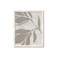 Picture of Floral  Shapes in Beaver Brown II _GroupedProduct_Rectangle_Portrait_Framed_Matted_