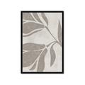 Picture of Floral  Shapes in Beaver Brown II _GroupedProduct_Rectangle_Portrait_Framed_Matted_