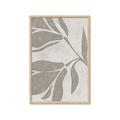 Picture of Floral  Shapes in Beaver Brown II _GroupedProduct_Rectangle_Portrait_Framed_Matted_