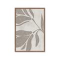 Picture of Floral  Shapes in Beaver Brown II _GroupedProduct_Rectangle_Portrait_Framed_Matted_