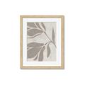 Picture of Floral  Shapes in Beaver Brown II _GroupedProduct_Rectangle_Portrait_Framed_Matted_