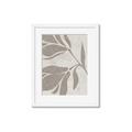 Picture of Floral  Shapes in Beaver Brown II _GroupedProduct_Rectangle_Portrait_Framed_Matted_