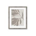 Picture of Floral  Shapes in Beaver Brown II _GroupedProduct_Rectangle_Portrait_Framed_Matted_