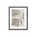 Picture of Floral  Shapes in Beaver Brown II _GroupedProduct_Rectangle_Portrait_Framed_Matted_