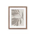 Picture of Floral  Shapes in Beaver Brown II _GroupedProduct_Rectangle_Portrait_Framed_Matted_