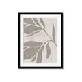 Picture of Floral  Shapes in Beaver Brown II _GroupedProduct_Rectangle_Portrait_Framed_Matted_