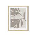 Picture of Floral  Shapes in Beaver Brown II _GroupedProduct_Rectangle_Portrait_Framed_Matted_