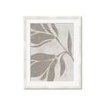 Picture of Floral  Shapes in Beaver Brown II _GroupedProduct_Rectangle_Portrait_Framed_Matted_