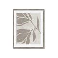 Picture of Floral  Shapes in Beaver Brown II _GroupedProduct_Rectangle_Portrait_Framed_Matted_