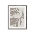 Picture of Floral  Shapes in Beaver Brown II _GroupedProduct_Rectangle_Portrait_Framed_Matted_