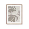 Picture of Floral  Shapes in Beaver Brown II _GroupedProduct_Rectangle_Portrait_Framed_Matted_