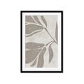 Picture of Floral  Shapes in Beaver Brown II _GroupedProduct_Rectangle_Portrait_Framed_Matted_