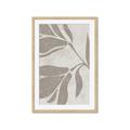 Picture of Floral  Shapes in Beaver Brown II _GroupedProduct_Rectangle_Portrait_Framed_Matted_